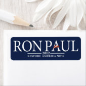 Étiquette Ron Paul (En situation)