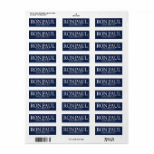 Étiquette Ron Paul (Feuille entière)