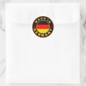 étiquette rond du drapeau allemand (Sac)