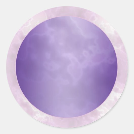 Étiquette rond violet marbré (Devant)