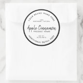 Étiquette ronde de produit (Sac)