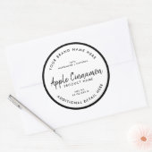 Étiquette ronde de produit (Enveloppe)