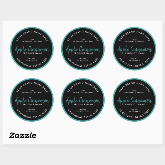 Étiquette ronde de produit (Feuille)