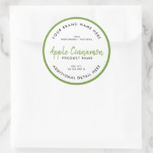 Étiquette ronde de produit (Sac)