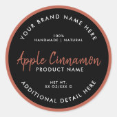 Étiquette ronde de produit (Devant)