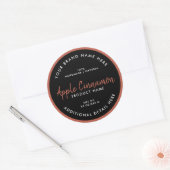 Étiquette ronde de produit (Enveloppe)