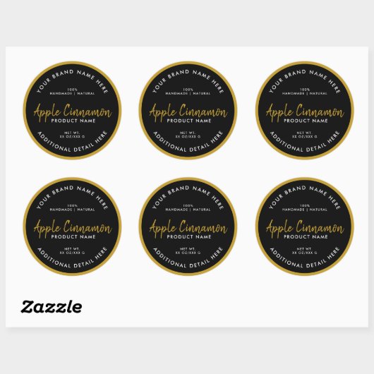 Étiquette ronde de produit (Feuille)