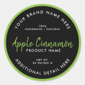Étiquette ronde de produit (Devant)