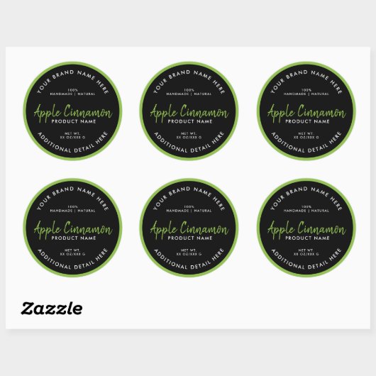 Étiquette ronde de produit (Feuille)