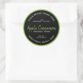 Étiquette ronde de produit (Sac)