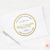 Étiquette ronde de produit (Enveloppe)