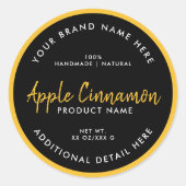 Étiquette ronde de produit (Devant)