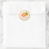 Étiquette ronde pour pot de confiture de carottes (Sac)
