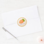 Étiquette ronde pour pot de confiture de carottes (Enveloppe)