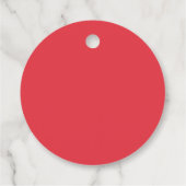 Étiquette ronde rouge tomate texturée – Personnali (Dos)