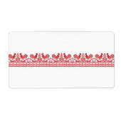 Étiquette Rooster cross-stitch (Devant)