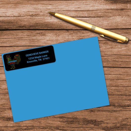 Étiquette Rooster de DeColores Cursillo Mot Cloud