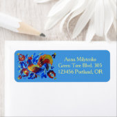 Étiquette Rooster Petrykivka (En situation)