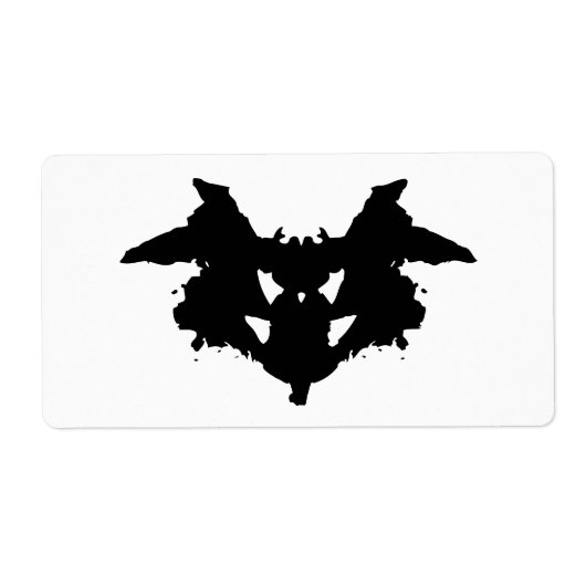 Étiquette Rorschach Inkblot (Devant)
