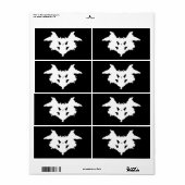 Étiquette Rorschach Inkblot (Feuille entière)