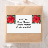 Étiquette Rosa Roja Flor (En situation)