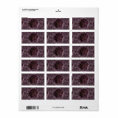 Étiquette Rosace Mandala  (Feuille entière)