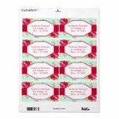 Étiquette Rose (Feuille entière)