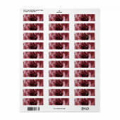 Étiquette Rose (Feuille entière)