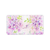 Étiquette rose (Devant)