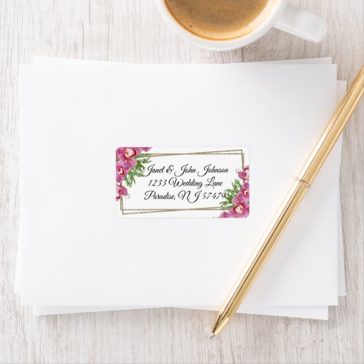 Étiquette rose (En situation)