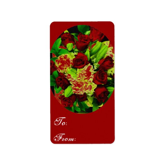 Étiquette Rose, A et De_ (Devant)