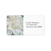 Étiquette Rose anglais blanc (Devant)