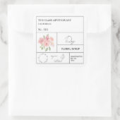 Étiquette Rose apothecaire (Sac)
