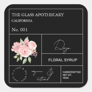 Étiquette Rose apothecaire