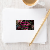 Étiquette Rose Baroque Bourgogne (En situation)