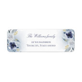 Étiquette rose bleu (Devant)