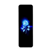 Étiquette Rose bleu brûlant (Devant)