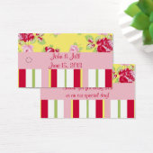 Étiquette Rose Chic Et Frappes Mariage Favor (Bureau)