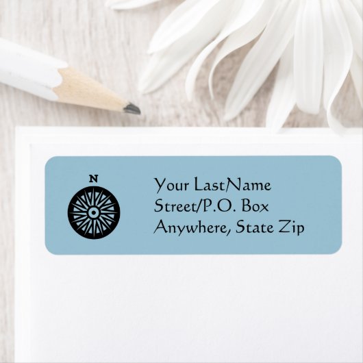 Étiquette - Rose Compass (En situation)