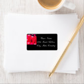 ÉTIQUETTE ROSE DE LA SAINT-VALENTIN (En situation)