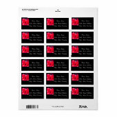 ÉTIQUETTE ROSE DE LA SAINT-VALENTIN (Feuille entière)