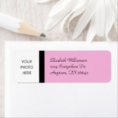 Étiquette Rose élégant (En situation)