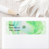 Étiquette Rose et Shamrock celte (En situation)