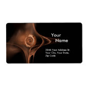 Étiquette ROSE FRACTAL 1 Brown Noir (Devant)