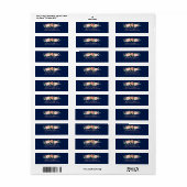 Étiquette Rose Garden Floral Adresse de retour Label (Feuille entière)