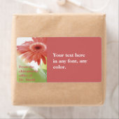 Étiquette rose Gerbena (En situation)