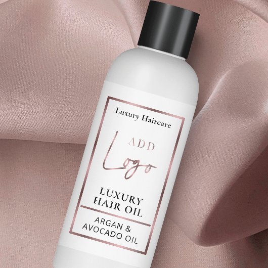 Étiquette rose Gold Logo 4 OZ Cosmetic Bottle Wrap