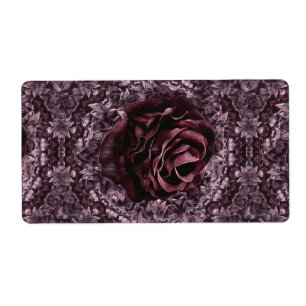 Étiquette Rose Mandala