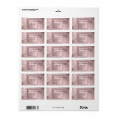 Étiquette Rose moderne brillant (Feuille entière)