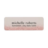 Rose moderne Gold Parties scintillant Professionne
